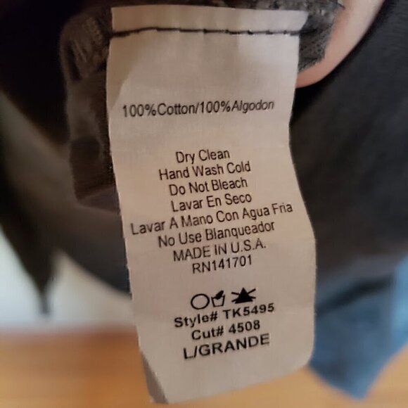 NWT 143 Story By Line Up Charcoal Long Sleeve Off Shoulder Shirt SZ L - Picture 5 of 5